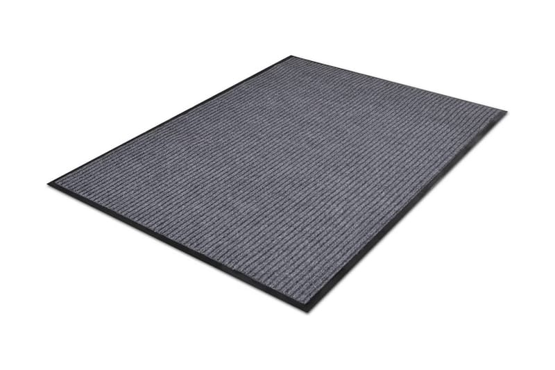 Ovimatto harmaa 160x220 cm PVC - Harmaa - Kodintekstiilit & matot - Matto - Ulkomatto - Eteisen matto & kynnysmatto