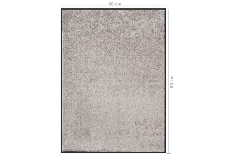 Ovimatto harmaa 60x80 cm - Harmaa - Kodintekstiilit & matot - Matto - Ulkomatto - Eteisen matto & kynnysmatto