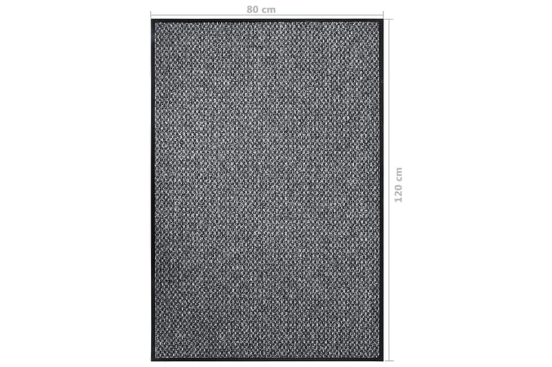 Ovimatto harmaa 80x120 cm - Harmaa - Kodintekstiilit & matot - Matto - Ulkomatto - Eteisen matto & kynnysmatto