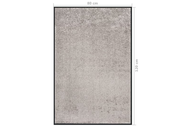 Ovimatto harmaa 80x120 cm - Harmaa - Kodintekstiilit & matot - Matto - Ulkomatto - Eteisen matto & kynnysmatto
