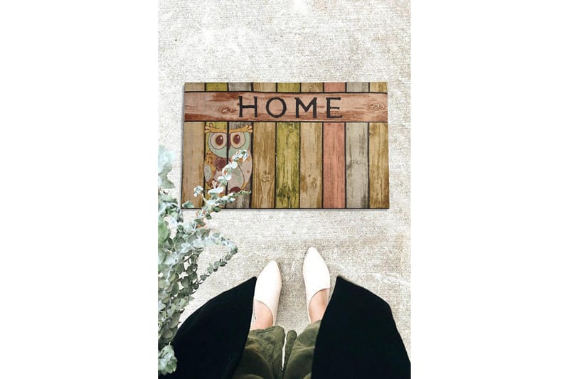 Ovimatto Homeowl 45x70 cm - Monivärinen - Kodintekstiilit & matot - Matto - Ulkomatto - Eteisen matto & kynnysmatto