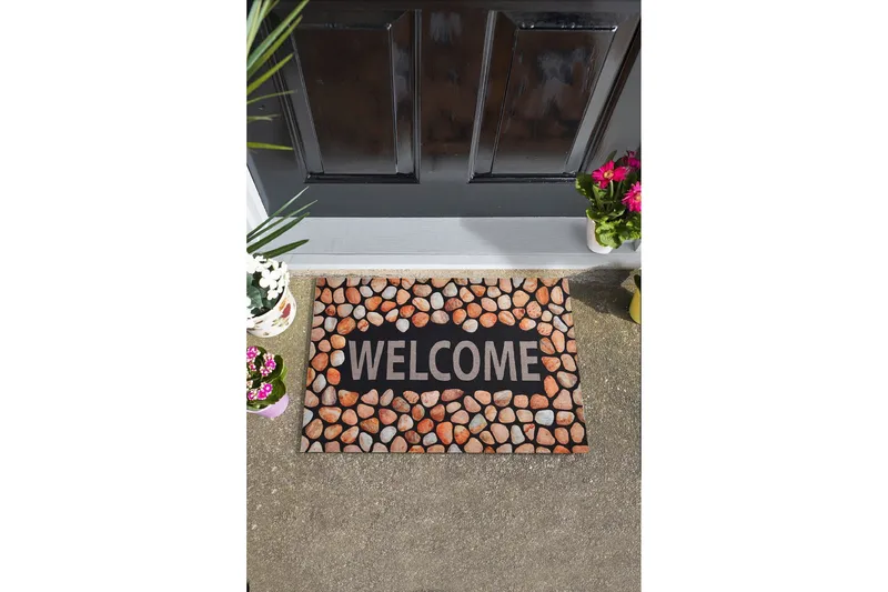 Ovimatto Ivoire 45x70 cm - Monivärinen - Kodintekstiilit & matot - Matto - Ulkomatto - Eteisen matto & kynnysmatto