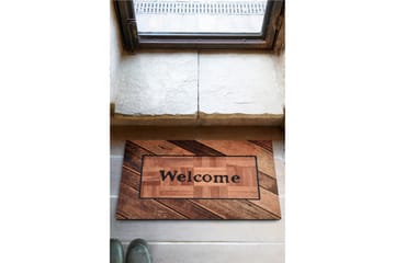 Ovimatto Legno 45x70 cm - Monivärinen - Kodintekstiilit & matot - Matto - Ulkomatto - Eteisen matto & kynnysmatto