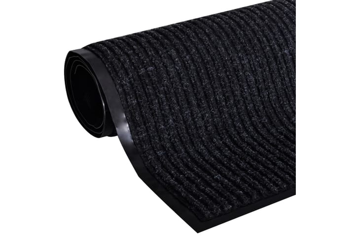 Ovimatto musta 160x220 cm PVC - Musta - Eteisen matto & kynnysmatto