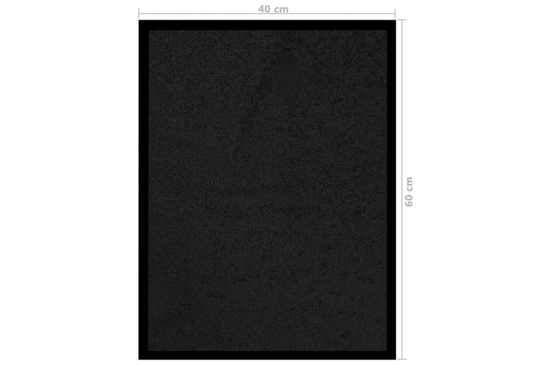 Ovimatto musta 40x60 cm - Musta - Kodintekstiilit & matot - Matto - Ulkomatto - Eteisen matto & kynnysmatto