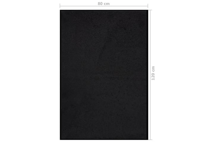 Ovimatto musta 80x120 cm - Musta - Eteisen matto & kynnysmatto