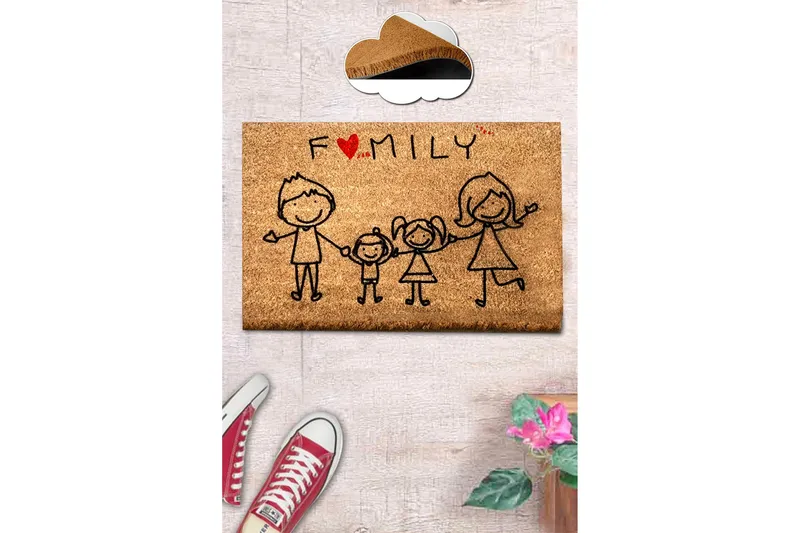 Ovimatto Nazma 40x60 cm Suorakaide, Monivärinen