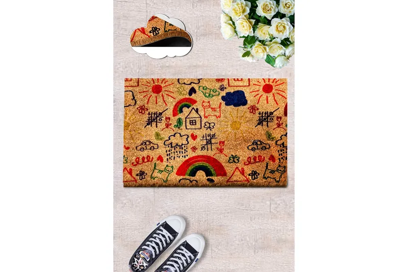 Ovimatto Nazmaa 40x60 cm Suorakaide, Monivärinen