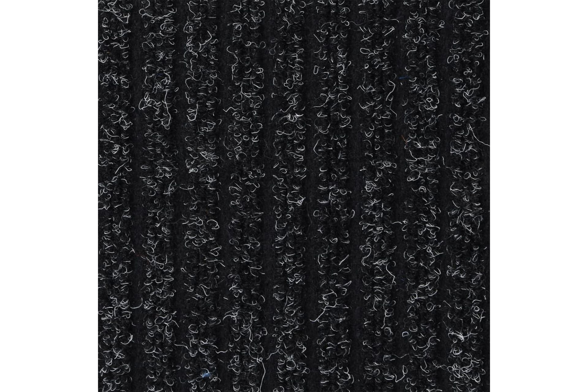 Ovimatto raidallinen antrasiitti 60x80 cm - Antrasiitti - Kodintekstiilit & matot - Matto - Ulkomatto - Eteisen matto & kynnysmatto