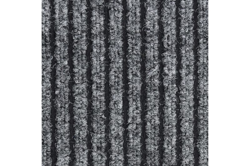 Ovimatto raidallinen harmaa 80x120 cm - Harmaa - Kodintekstiilit & matot - Matto - Ulkomatto - Eteisen matto & kynnysmatto