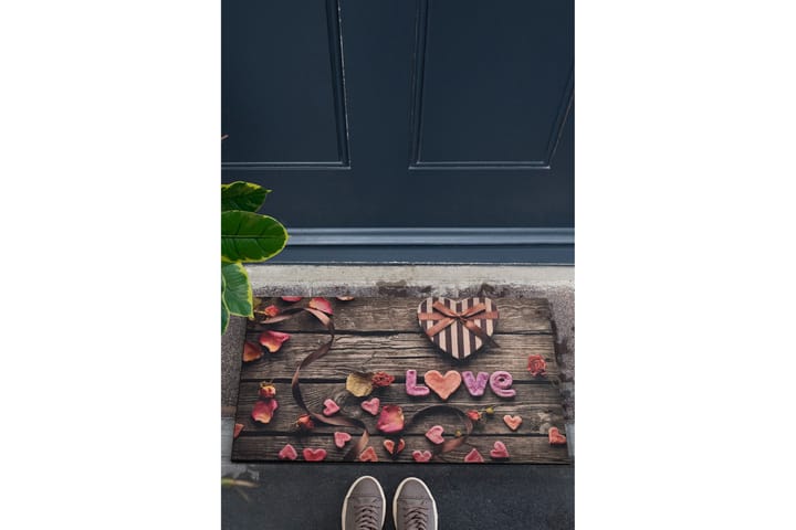 Ovimatto Romantiline 45x70 cm - Monivärinen - Pienet matot - Eteisen matto & kynnysmatto