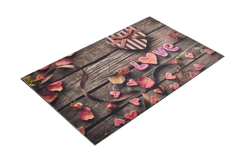 Ovimatto Romantiline 45x70 cm - Monivärinen - Kodintekstiilit & matot - Matto - Ulkomatto - Eteisen matto & kynnysmatto