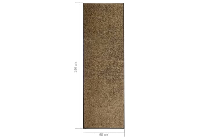Ovimatto pestävä ruskea 60x180 cm - Eteisen matto & kynnysmatto