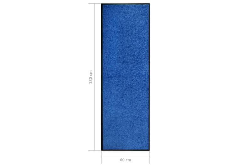 Ovimatto pestävä sininen 60x180 cm - Kodintekstiilit & matot - Matto - Ulkomatto - Eteisen matto & kynnysmatto
