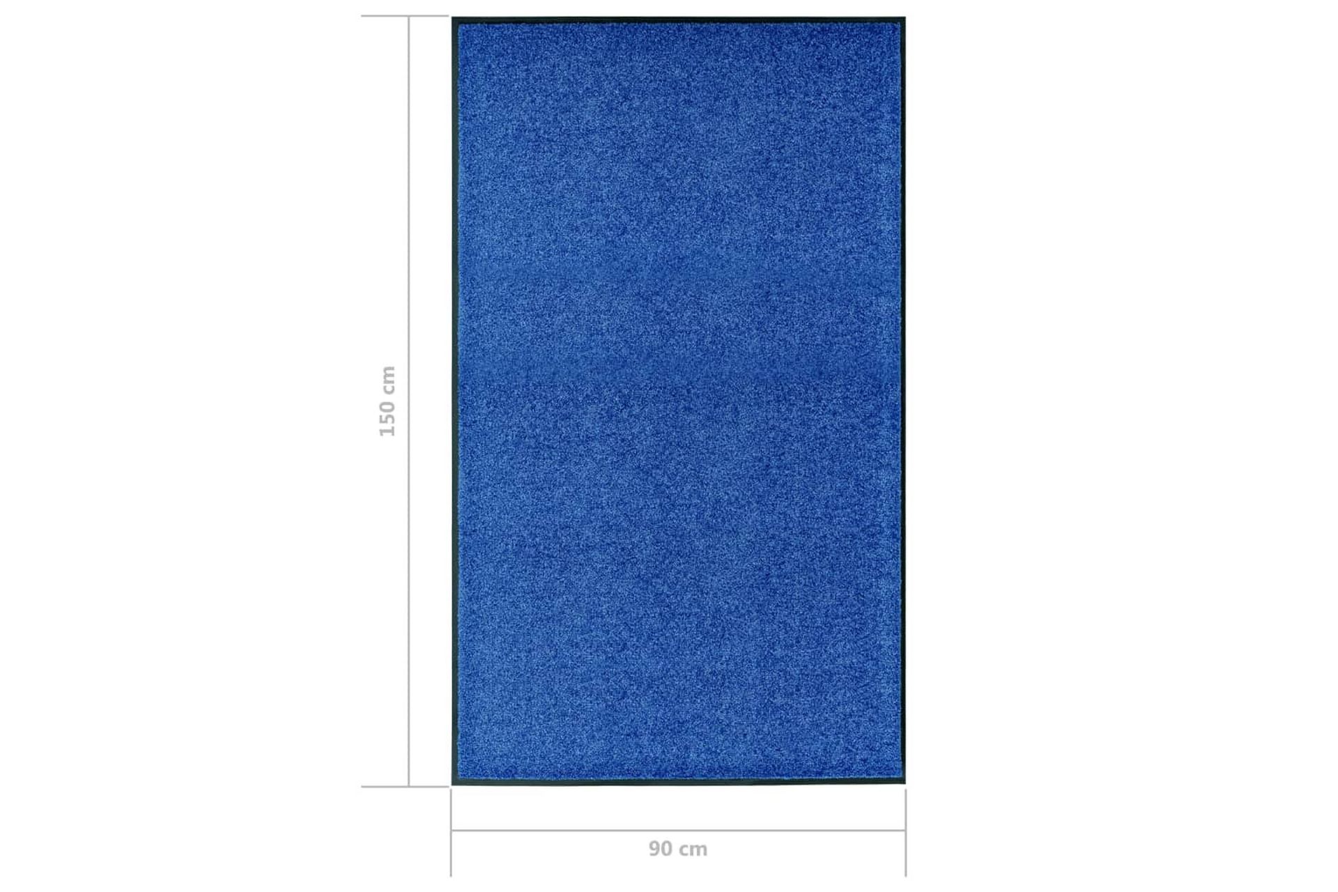 Ovimatto pestävä sininen 90x150 cm - Kodintekstiilit & matot - Matto - Ulkomatto - Eteisen matto & kynnysmatto