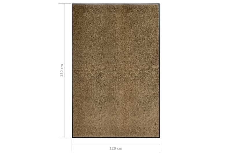 Ovimatto pestävä ruskea 120x180 cm - Kodintekstiilit & matot - Matto - Ulkomatto - Eteisen matto & kynnysmatto