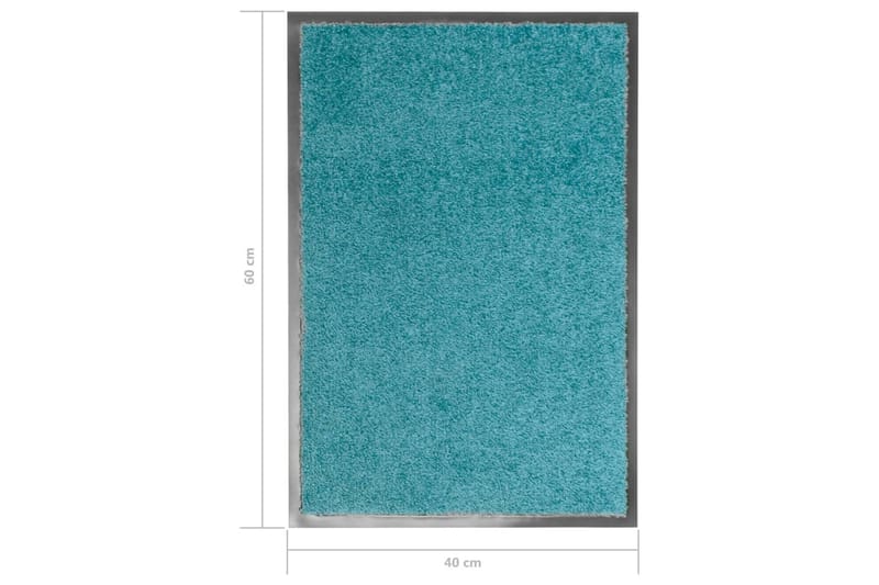 Ovimatto pestävä sinivihreä 40x60 cm - Kodintekstiilit & matot - Matto - Ulkomatto - Eteisen matto & kynnysmatto