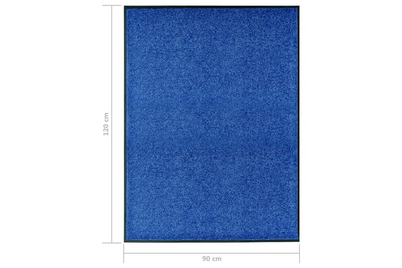 Ovimatto pestävä sininen 90x120 cm - Kodintekstiilit & matot - Matto - Ulkomatto - Eteisen matto & kynnysmatto