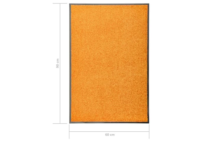 Ovimatto pestävä oranssi 60x90 cm - Eteisen matto & kynnysmatto