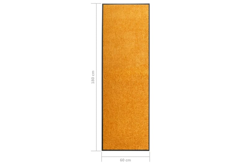 Ovimatto pestävä oranssi 60x180 cm - Kodintekstiilit & matot - Matto - Ulkomatto - Eteisen matto & kynnysmatto