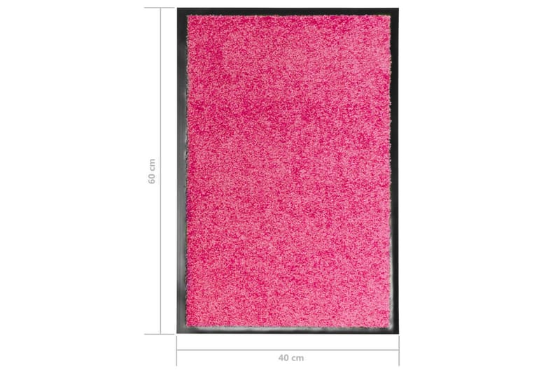 Ovimatto pestävä pinkki 40x60 cm - Kodintekstiilit & matot - Matto - Ulkomatto - Eteisen matto & kynnysmatto
