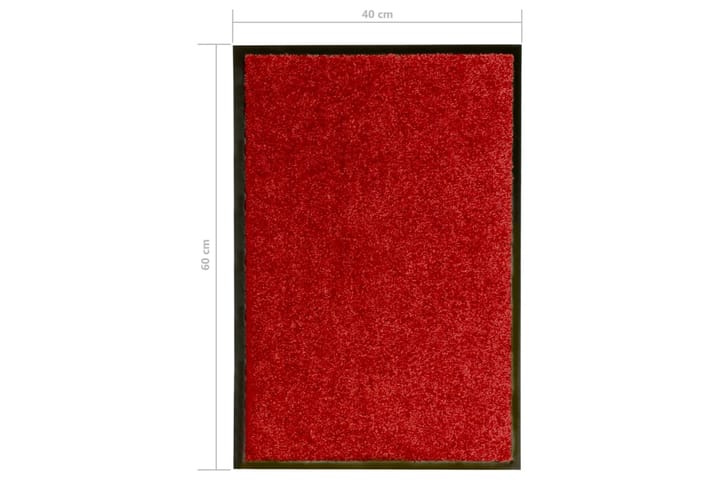 Ovimatto pestävä punainen 40x60 cm - Eteisen matto & kynnysmatto