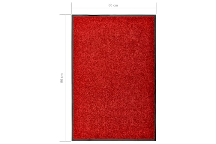Ovimatto pestävä punainen 60x90 cm - Eteisen matto & kynnysmatto
