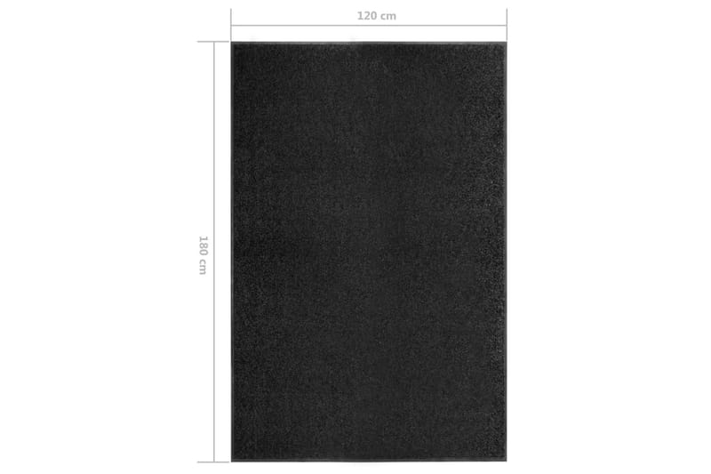 Ovimatto pestävä musta 120x180 cm - Kodintekstiilit & matot - Matto - Ulkomatto - Eteisen matto & kynnysmatto