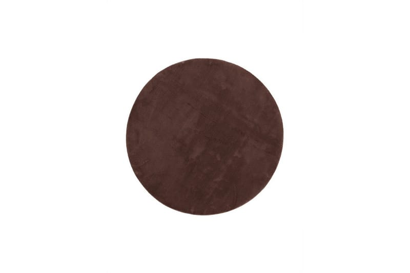 Pestävä matto Pehmeä Pyöreä, 200x200 cm, Suklaa