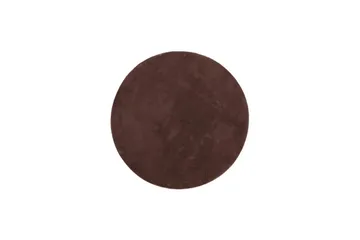 Pestävä matto Pehmeä Pyöreä - 200x200 cm, Suklaa - Kodintekstiilit & matot - Matto - Moderni matto - Nukkamatto
