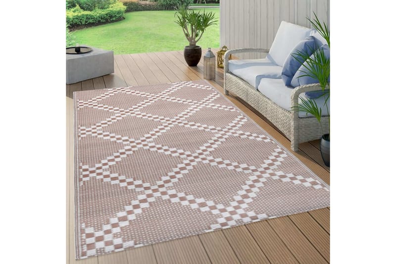 Ulkomatto ruskea 120x180 cm PP - Kodintekstiilit & matot - Matto - Ulkomatto
