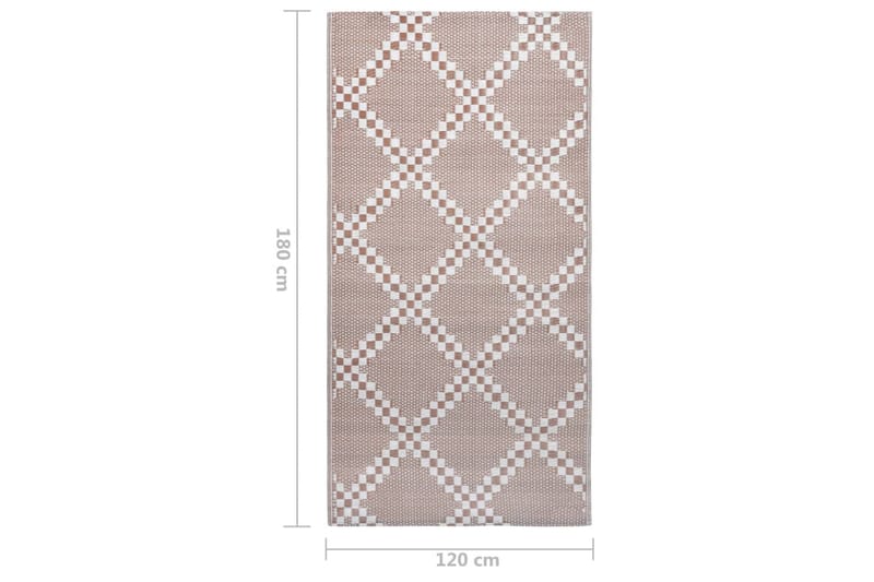 Ulkomatto ruskea 120x180 cm PP - Kodintekstiilit & matot - Matto - Ulkomatto