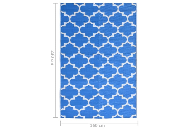 Ulkomatto sininen 160x230 cm PP - Sininen - Kodintekstiilit & matot - Matto - Ulkomatto