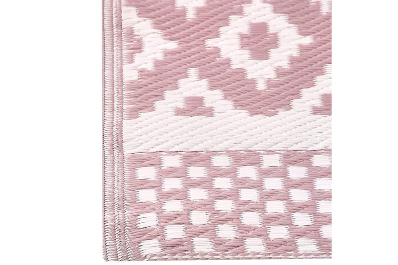 Ulkomatto Thane - Vaaleanpunainen, Valkoinen, Rosa, Valkoinen - Kodintekstiilit & matot - Matto - Ulkomatto
