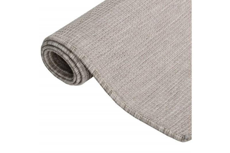 Ulkomatto Flatweave 120x170 cm harmaanruskea - Taupe - Ulkomatto