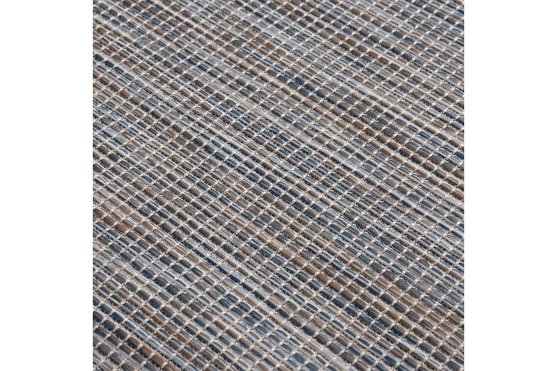 Ulkomatto Flatweave 120x170 cm ruskea ja musta - Musta - Kodintekstiilit & matot - Matto - Ulkomatto
