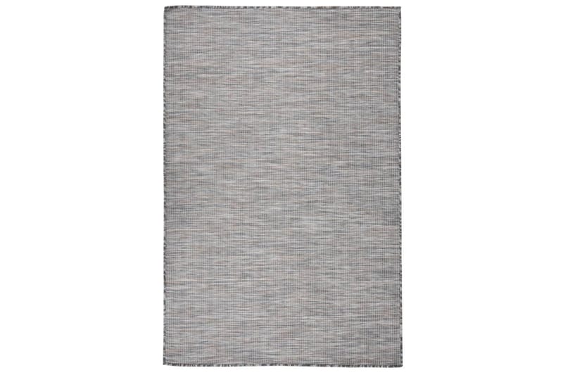 Ulkomatto Flatweave 120x170 cm ruskea ja musta - Musta - Kodintekstiilit & matot - Matto - Ulkomatto