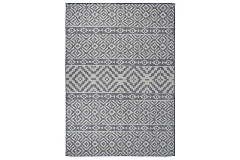 Ulkomatto Flatweave 120x170 cm siniset raidat - Sininen - Kodintekstiilit & matot - Matto - Ulkomatto