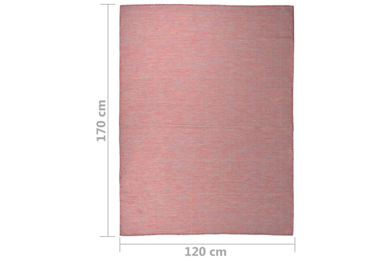 Ulkomatto Flatweave 120x170 cm punainen - Punainen - Kodintekstiilit & matot - Matto - Ulkomatto