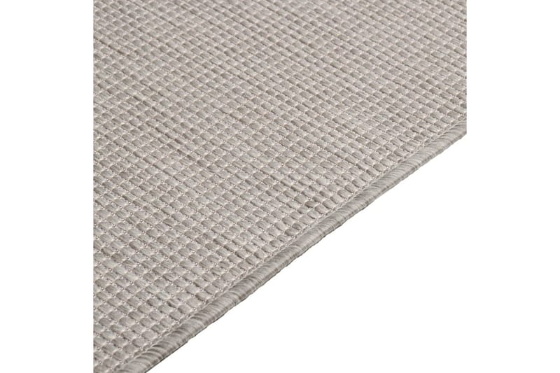 Ulkomatto Flatweave 140x200 cm harmaanruskea - Taupe - Ulkomatto