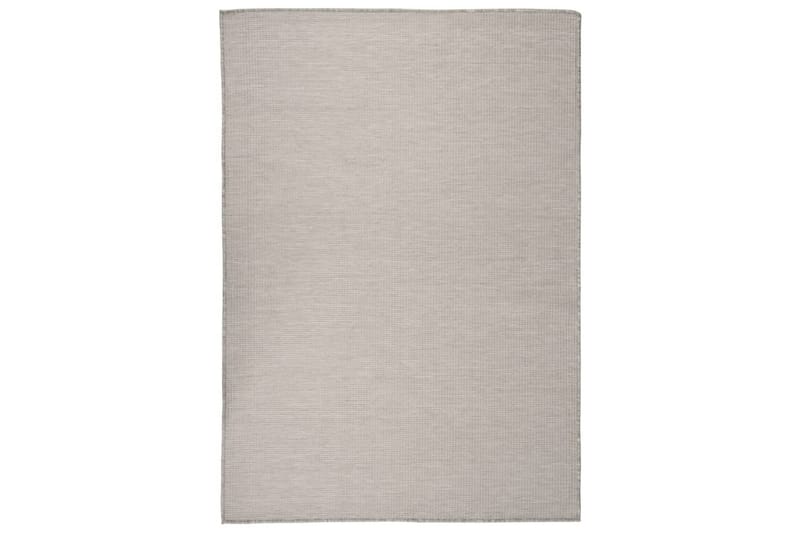 Ulkomatto Flatweave 140x200 cm harmaanruskea - Taupe - Kodintekstiilit & matot - Matto - Ulkomatto