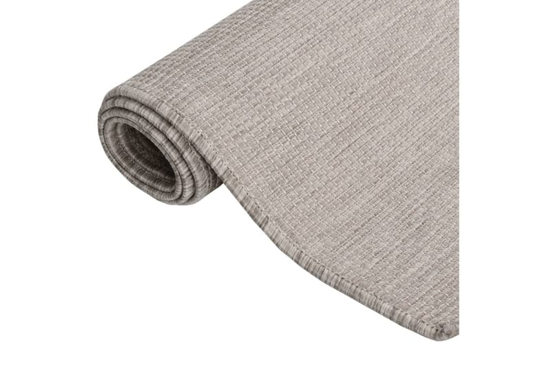 Ulkomatto Flatweave 140x200 cm harmaanruskea - Taupe - Kodintekstiilit & matot - Matto - Ulkomatto