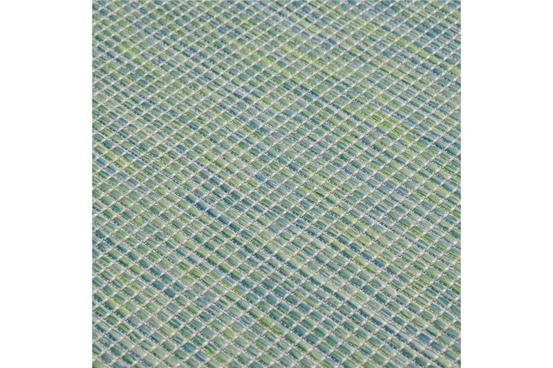 Ulkomatto Flatweave 140x200 cm turkoosi - Turkoosi - Kodintekstiilit & matot - Matto - Ulkomatto