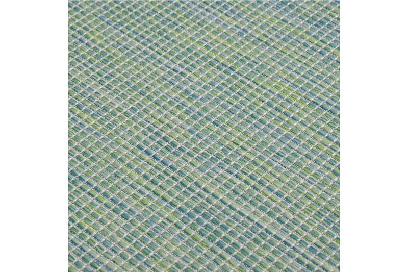 Ulkomatto Flatweave 140x200 cm turkoosi - Turkoosi - Ulkomatto