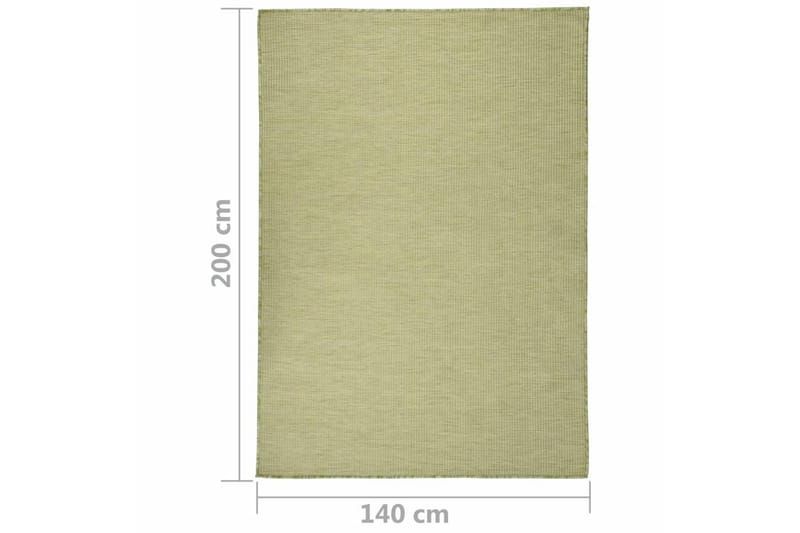 Ulkomatto Flatweave 140x200 cm vihreä - Vihreä - Kodintekstiilit & matot - Matto - Ulkomatto