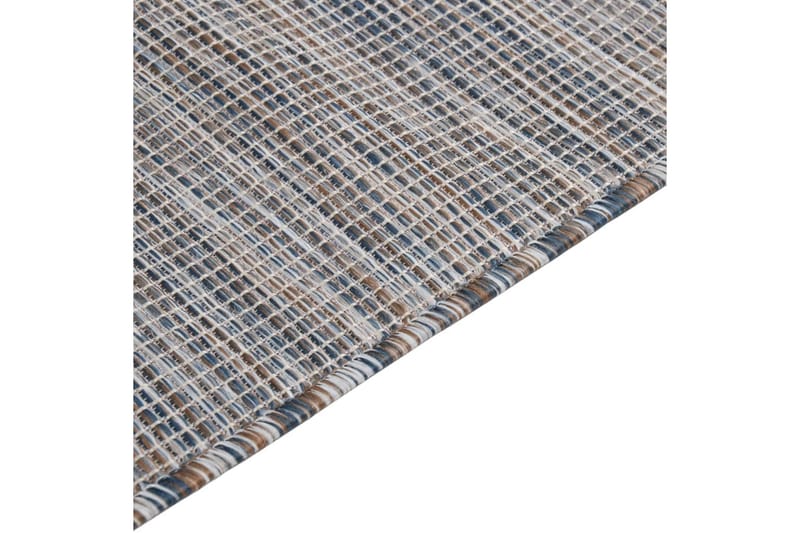 Ulkomatto Flatweave 160x230 cm ruskea ja musta - Musta - Kodintekstiilit & matot - Matto - Ulkomatto