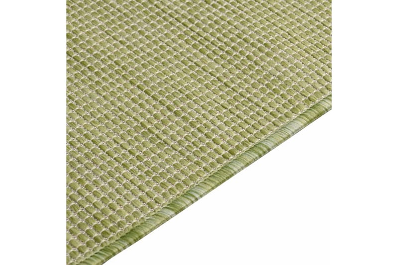 Ulkomatto Flatweave 160x230 cm vihreä - Vihreä - Ulkomatto