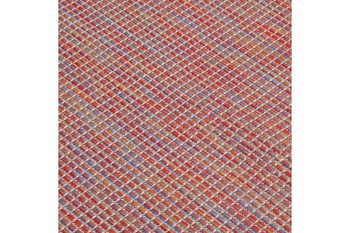 Ulkomatto Flatweave 160x230 cm punainen - Punainen - Ulkomatto