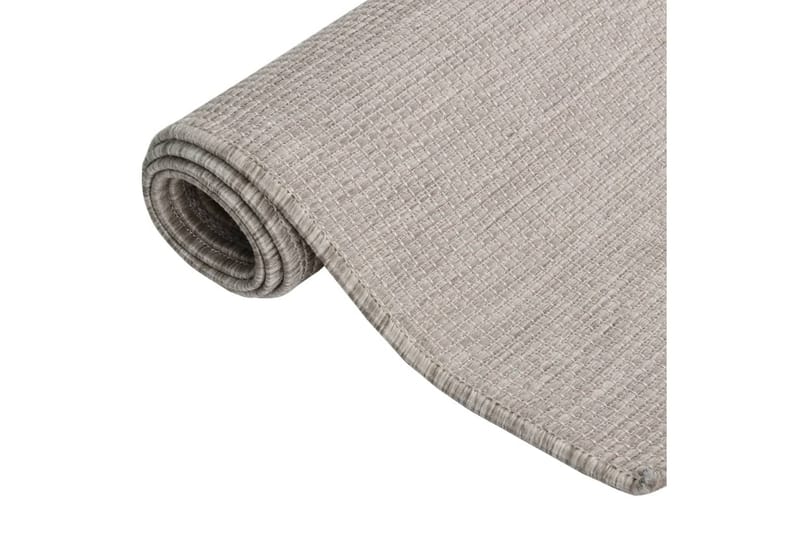 Ulkomatto Flatweave 200x280 cm harmaanruskea - Taupe - Ulkomatto