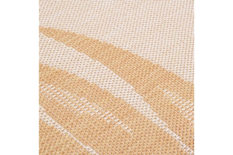 Ulkomatto Flatweave 200x280 cm lehtikuvio - Keltainen - Kodintekstiilit & matot - Matto - Ulkomatto